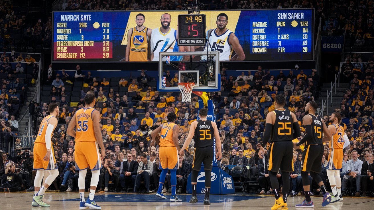 Golden State Warriors vs Utah Jazz match player stats