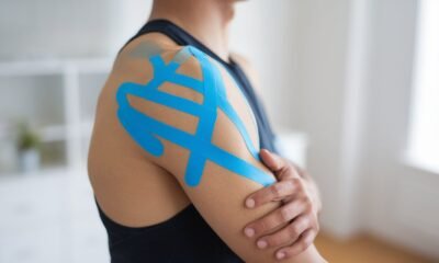 KT tape for shoulder rotator cuff